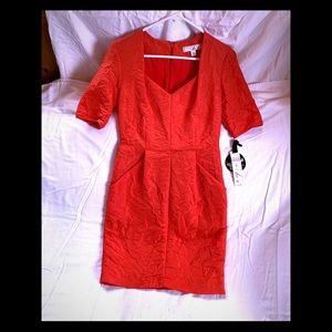 Never worn orange cocktail dress!!